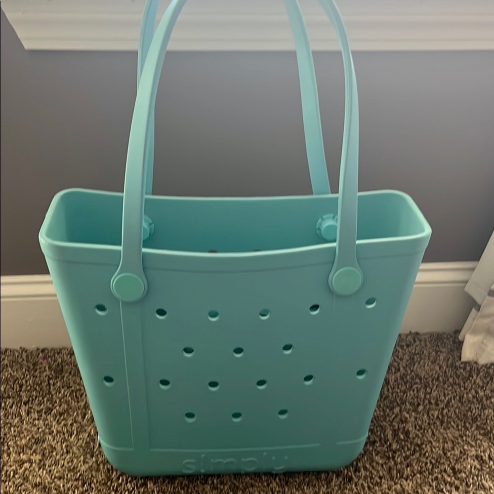 Simply Southern Aqua Tote Bag